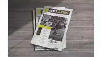 دانلود قالب ایندیزاین روزنامه InDesign Newsletter Template 3