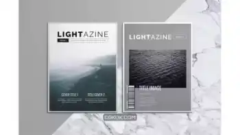 دانلود قالب ایندیزاین مجله Lightazine Indesign Template