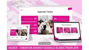 دانلود قالب گوگل اسلاید آژانس خلاقیت Nodex – Creative Agency Google Slides Template