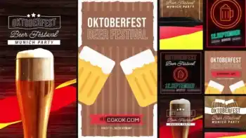 پروژه پریمیر استوری اینستاگرام Oktoberfest Stories Pack