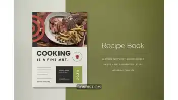 دانلود قالب ایندیزاین کتاب آشپزی Recipe Book Indesign