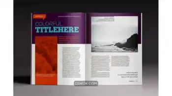 دانلود قالب ایندیزاین مجله رنگارنگ The Colorful Magazine Indesign Template