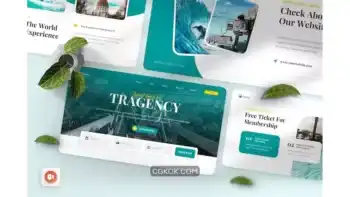 دانلود قالب پاورپوینت آژانس مسافرتی Tragency – Travel Agency Power Point template