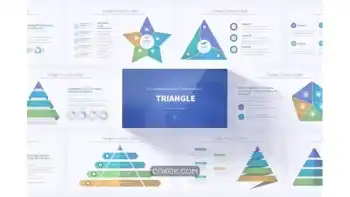 دانلود قالب پاورپوینت اسلاید اینفوگرافیک Triangle – PowerPoint Infographics Slides