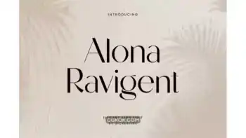 دانلود فونت انگلیسی Alona Ravigent Elegant Sans Serif Font