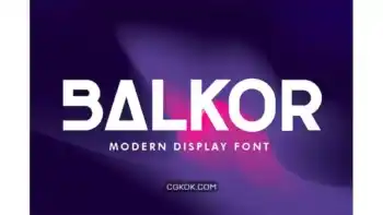 دانلود فونت انگلیسی Balkor – Modern Font