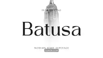 دانلود فونت انگلیسی Batusa Modern Serif Fonts