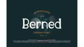 دانلود فونت انگلیسی Berned Font