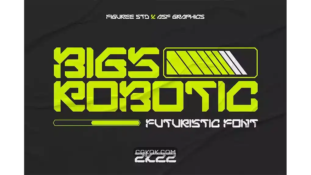 دانلود فونت ربات Bigs Robotic – Simple Futuristic Font