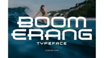 دانلود فونت انگلیسی Boomerang – Hawaiian Typeface