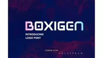 دانلود فونت انگلیسی BOXIGEN – Tech Font