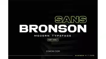 دانلود فونت انگلیسی Bronson Sans – Modern Typeface
