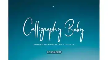 دانلود فونت انگلیسی Calligraphy Baby
