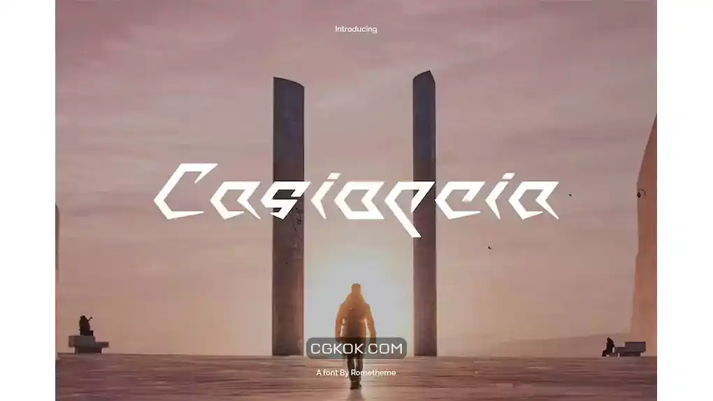 دانلود فونت انگلیسی Casiopeia Font YR