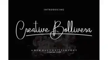 دانلود فونت انگلیسی دست نویس Creative Bollivera Fonts