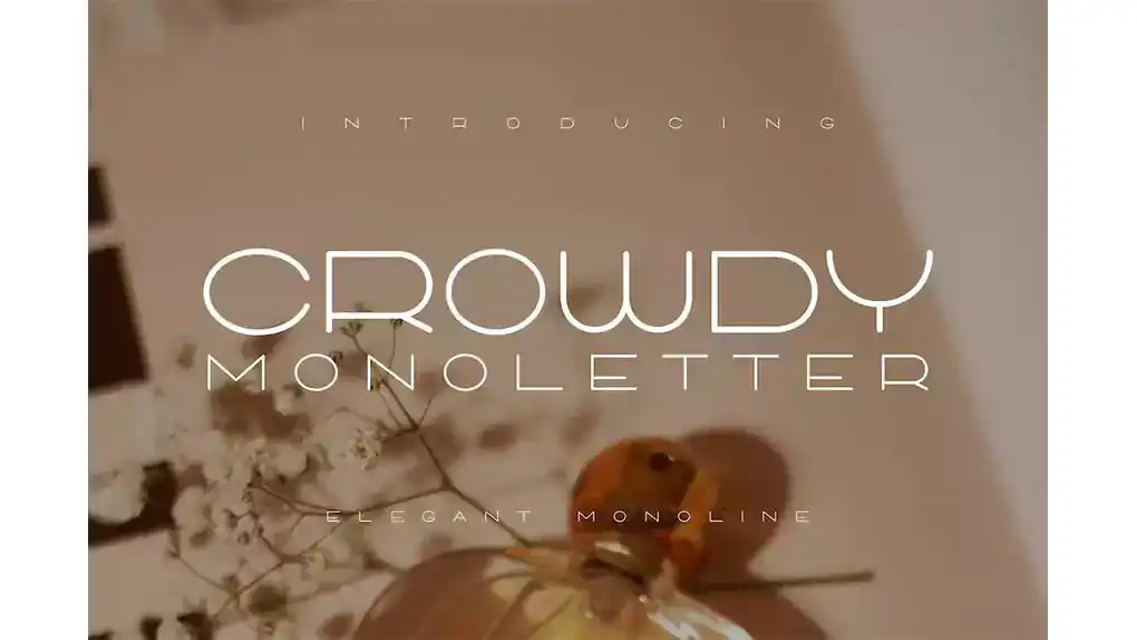 دانلود فونت انگلیسی Crowdy Monoletter