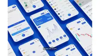 دانلود رابط کاربری اپلیکیشن بلاک چین و رمز ارز Crypto Blockchain & Cryptocurrency Trading App UI