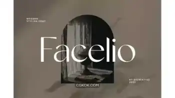 دانلود فونت انگلیسی Facelio Modern Stylish Sans Serif Font