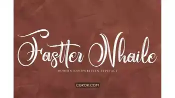 دانلود فونت انگلیسی Fastter Nhaile