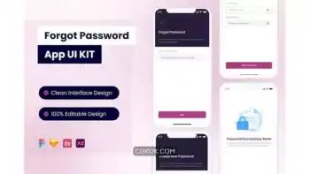 دانلود رابط کاربری فراموشی رمز عبور Forgot Password Mobile App