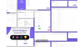 دانلود رابط کاربری داشبورد مدیریت Forms Widgets Dashboard Ui Kit