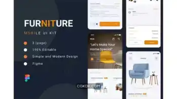 دانلود رابط کاربری اپلیکیشن تکنولوژی و تجاری Furniture – Business and Technology Mobile Apps