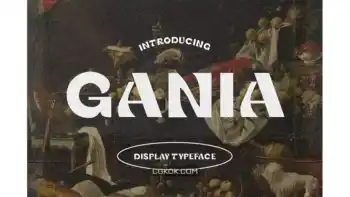 دانلود فونت انگلیسی Gania Display Typeface