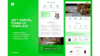 دانلود رابط کاربری Gift Parcel Figma UI Template