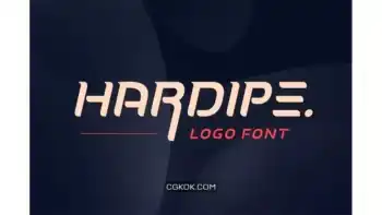 دانلود فونت انگلیسی Hardipe – Grand Logo Font