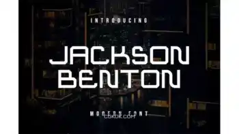 دانلود فونت انگلیسی Jackson Benton