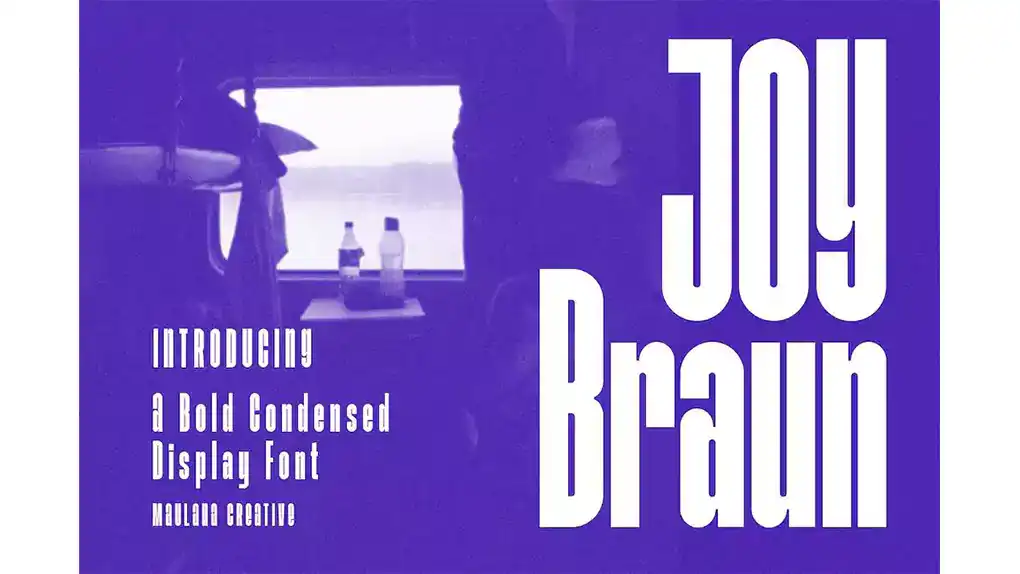 دانلود فونت انگلیسی Joy Braun Sans Serif Display Font
