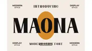 دانلود فونت انگلیسی MAONA Font