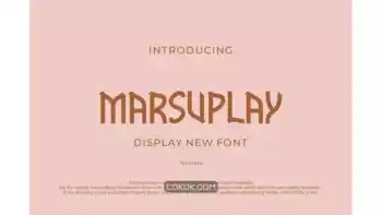 دانلود فونت انگلیسی MARSUPLAY Font