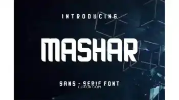 دانلود فونت انگلیسی Mashar Font