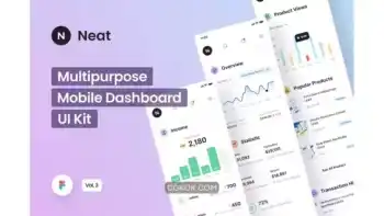 دانلود داشبورد موبایل Neat – Mobile Dashboard – Vol 3