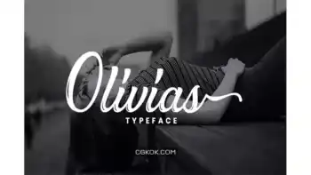 دانلود فونت انگلیسی Olivias Typeface
