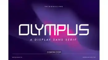 دانلود فونت انگلیسی OLYMPUS – Futuristic Font