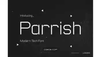 دانلود فونت انگلیسی Parrish – Modern Font