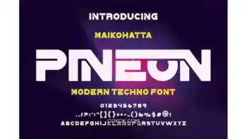 دانلود فونت انگلیسی PINEON FONT