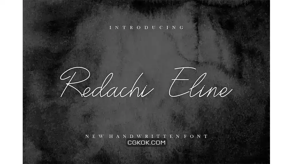 دانلود فونت انگلیسی Redachi eline font