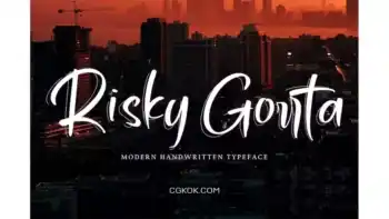 دانلود فونت انگلیسی Risky Gorrta