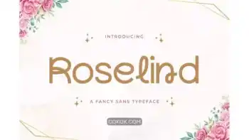 دانلود فونت انگلیسی Roselind – A Fancy Sans Typeface