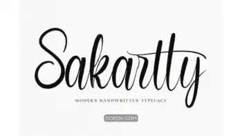 دانلود فونت انگلیسی Sakartty