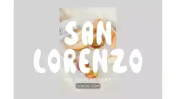 دانلود فونت انگلیسی San Lorenzo – Fat Display Font