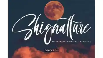 دانلود فونت انگلیسی Shignatture