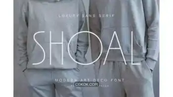 دانلود فونت انگلیسی Shoal – Modern Art Deco Font