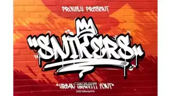دانلود فونت انگلیسی Snikers – Urban Graffiti Font
