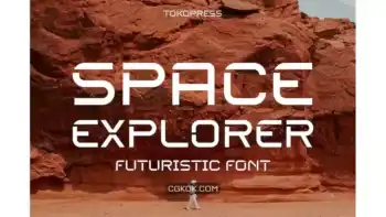 دانلود فونت انگلیسی SPACE EXPLORER – futuristic font
