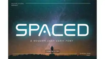 دانلود فونت انگلیسی Spaced – Future Display Font