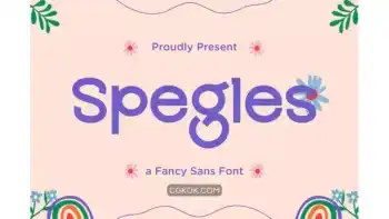 دانلود فونت انگلیسی فانتزی Spegles – A Fancy Sans Font